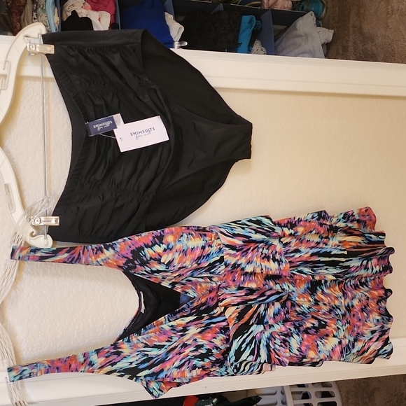 NWT Swimsuits with Tummy Control High Waist Swimsuit Bottom Size 20 and top - Picture 5 of 5